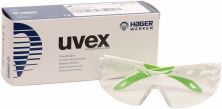 Uvex iSpec Pure Fit small wit/groen, glas kleurloos (Hager&Werken)