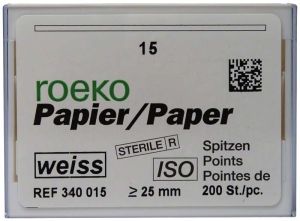 ROEKO Papier tips wit Normale verpakking maat 015 (Coltene Whaledent)