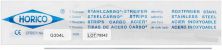 Stahlcarbo® strips met gaten G304L 0,15mm, 4mm, groen, enkelzijdig (Horico)