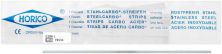 Stahlcarbo® strips met gaten C306L 0,09 mm, 6mm, rood, eenzijdig (Horico)