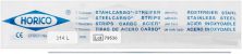 Stahlcarbo® strips met gaten 314L 0,02 mm, 4 mm, dubbelzijdig (Horico)
