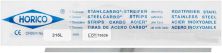 Stahlcarbo® strips met gaten 316L 0,2mm, 6mm, dubbelzijdig (Horico)