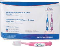 Kindertandenborstel Baby (0-3) 10er-Pack - Bär (Pink) (Thienel Dental)