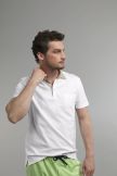 Poloshirt Kontrastkragen white/sand M (van Laack)