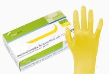 Untersuchungshandschuhe Nitril soft gelb Gr. XS (Smartdent)