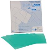 SIGMA dam cofferdam Groen, 6 x 6, thin (Sigma Dental Systems)