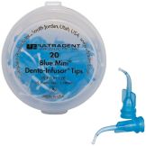 Blue Mini Dento-Infusor Tip Verpakking met 20 stuks (Ultradent Products Inc.)
