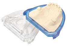 model-tray® für Vollmodelle Typ 4 Snapper blau-transparent, ohne Beschriftungsfeld 20er (model-tray®)