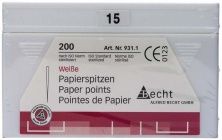 Witte papiertips Maat 15, 200er (Alfred Becht)