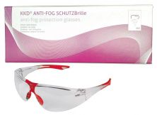Veiligheidsbril met anticondenscoating New Style rot (Kentzler-Kaschner Dental)