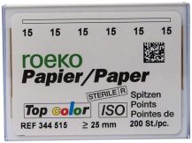 ROEKO-papiertips Top color Normale verpakking maat 015 wit (Coltene Whaledent)