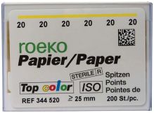 ROEKO-papiertips Top color Normalpackung Gr. 020 gelb (Coltene Whaledent)