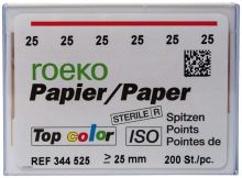ROEKO-papiertips Top color Normalpackung Gr. 025 rot (Coltene Whaledent)