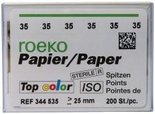 ROEKO-papiertips Top color Normalpackung Gr. 035 grün (Coltene Whaledent)