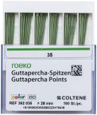 ROEKO Guttapercha tips color Gr. 035 grün (Coltene Whaledent)