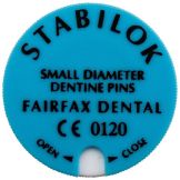 Stabilok stiften Roestvrij staal blauw fijn 20s (Fairfax Dental)