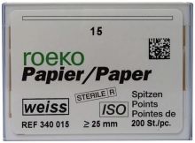 ROEKO Papier tips wit Normale verpakking maat 015  (Coltene Whaledent)