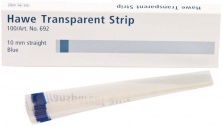 Hawe transparante strips 10mm breit, 10cm lang, blau (Kerr)