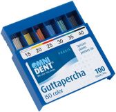 Guttapercha tips color Gr. 015-040 weiß-schwarz (Omnident)