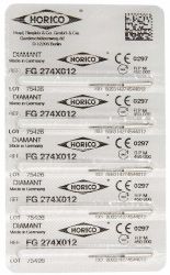 Diamant FG 274X Verpakking 5 st. zwart ISO 012 (Horico)