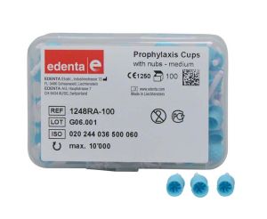 Prophylaxis Cups mit Noppen Kelch, mittel (Edenta)