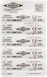 Diamant FG 109C Verpakking 5 st. rood ISO 012 (Horico)
