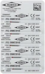 Diamant FG 288 Verpakking 5 st. rood ISO 010 (Horico)