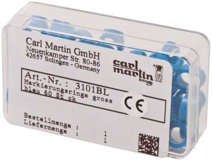 Markeerringen Maxi Ø 5 mm blauw (Carl Martin)