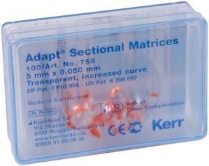 Hawe Adapt sectionele matrices Höhe 5,0mm, stärker gewölbt (Kerr)