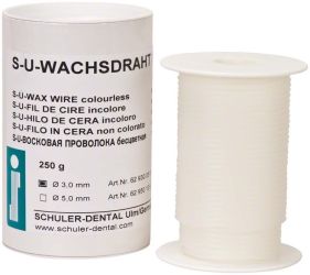S-U-waxdraad kleurloos Ø 3,0mm (Schuler-Dental)