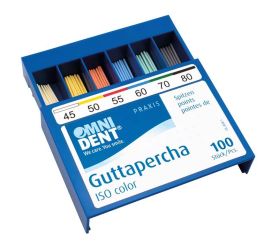 Guttapercha tips color Gr. 045-080 weiß-schwarz (Omnident)