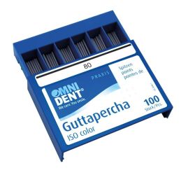 Guttapercha tips color Gr. 080 schwarz (Omnident)