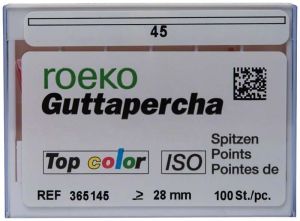 ROEKO Guttapercha-Spitzen Schiebeschachtel - Gr. 045 , weiß (Coltene Whaledent)