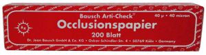 Arti-Check® occlusiepapier 40µ Heftchenpackung - rot (Bausch)