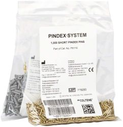 Pindex Messing-Pins kort met hulzen 10mm (Coltene Whaledent)
