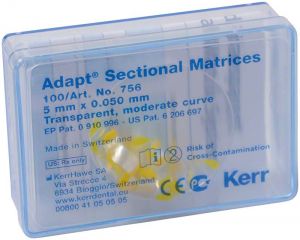 Hawe Adapt sectionele matrices Hoogte 5,0mm, gematigd gebogen (Kerr)