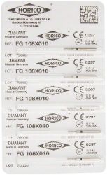 Diamant FG 108X Pakket 5 st. zwart ISO 010 (Horico)